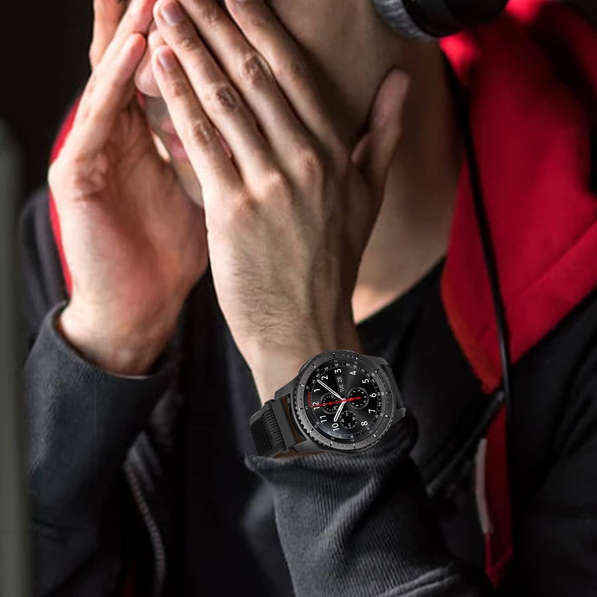 MroTech Trail Loop – Correa deportiva de nailon ajustable de 0.86 pulgadas, compatible con Samsung Galaxy Watch de 1.81 pulgadas, Galaxy Watch 3 de