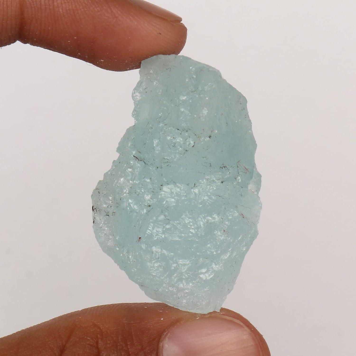 GEMHUB 71.6 CT Cristal curativo Aqua Sky Aguamarina Piedras preciosas ásperas curativas sueltas para yoga, meditación, limpieza de aura