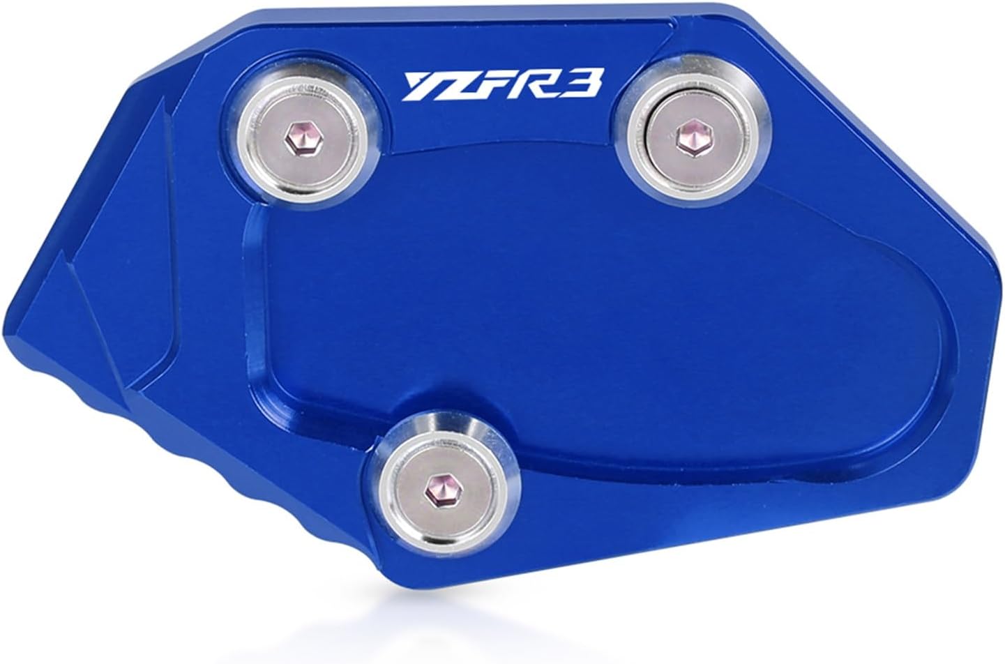 CNC aluminio Motorcycle Kickstand Foot Side Stand Extension Pad Support Plate Enlarge for Yamaha MT-03 MT03 ABS 2016-2023 (Color  Blue YZFR25)