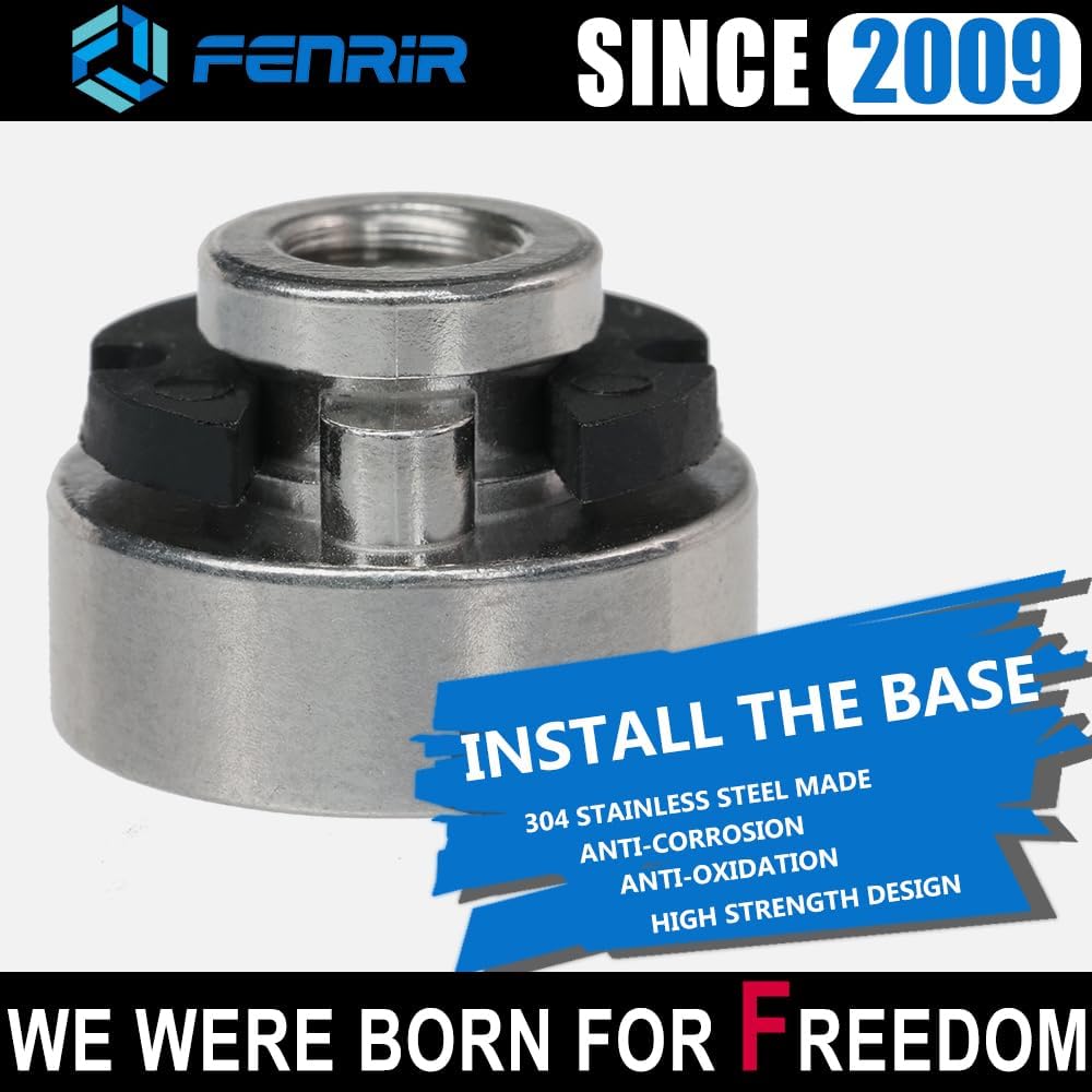 Fenrir Kit de base de tornillo de asiento de liberación rápida para motocicleta, acero inoxidable 304, acabado cromado para 1997-ahora Sportster