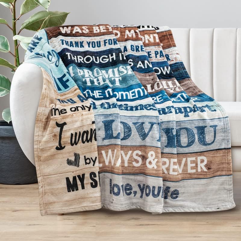Regalos para marido de esposa a mi marido, manta de aniversario de boda, regalos románticos para marido, cumpleaños, Navidad, día de San Valentín,