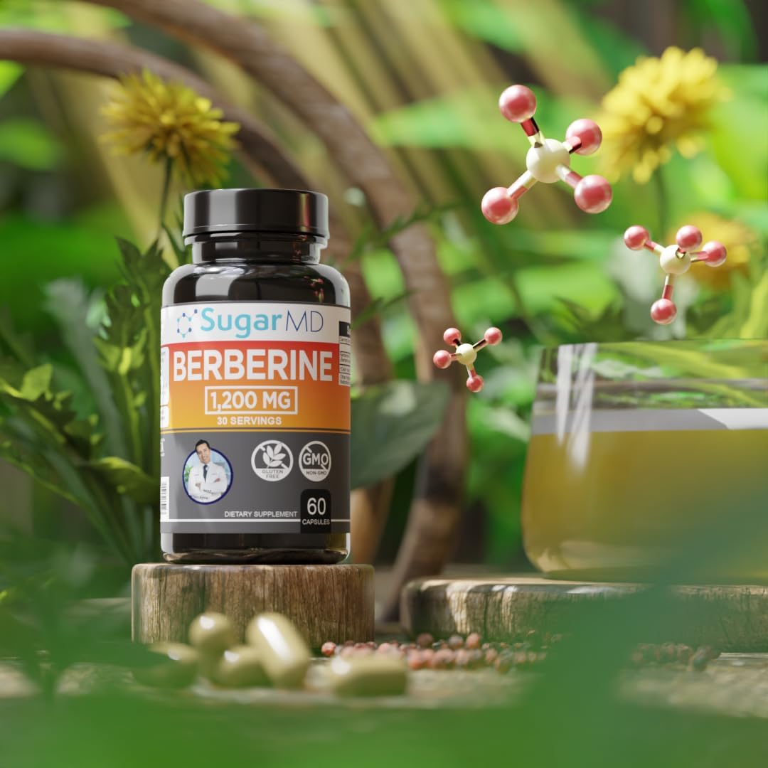 SugarMD Dr. Ergin’s Berberine 1200 MG 60 Cápsulas