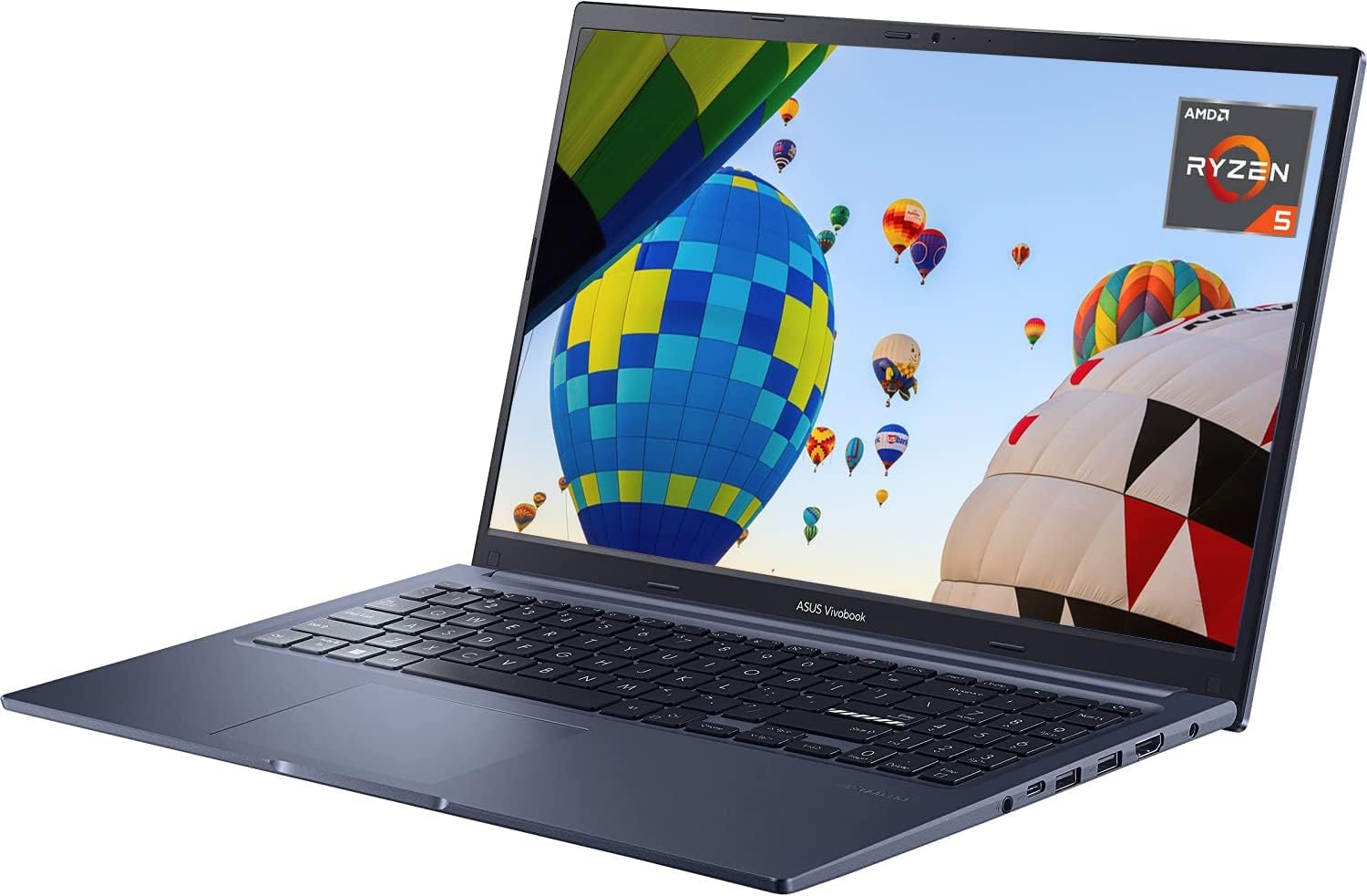 ASUS VivoBook 15 – Laptop FHD de 15.6 pulgadas, AMD Ryzen 5 de 6 núcleos (hasta 4.0 GHz), 16 GB de RAM, SSD PCIe de 1 TB, cámara web, KB