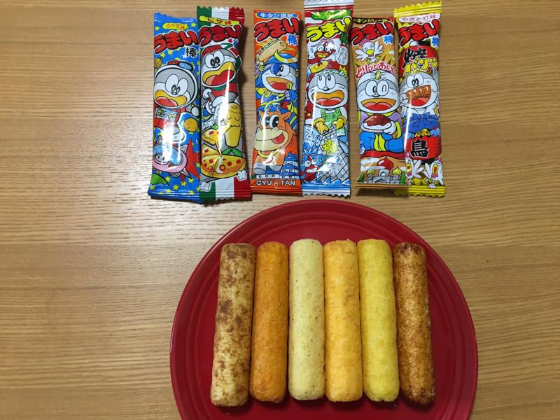 Bless Toys Bocadillos japoneses Umaibo de maíz japonés inflado 30 unidades sabor Teriyaki
