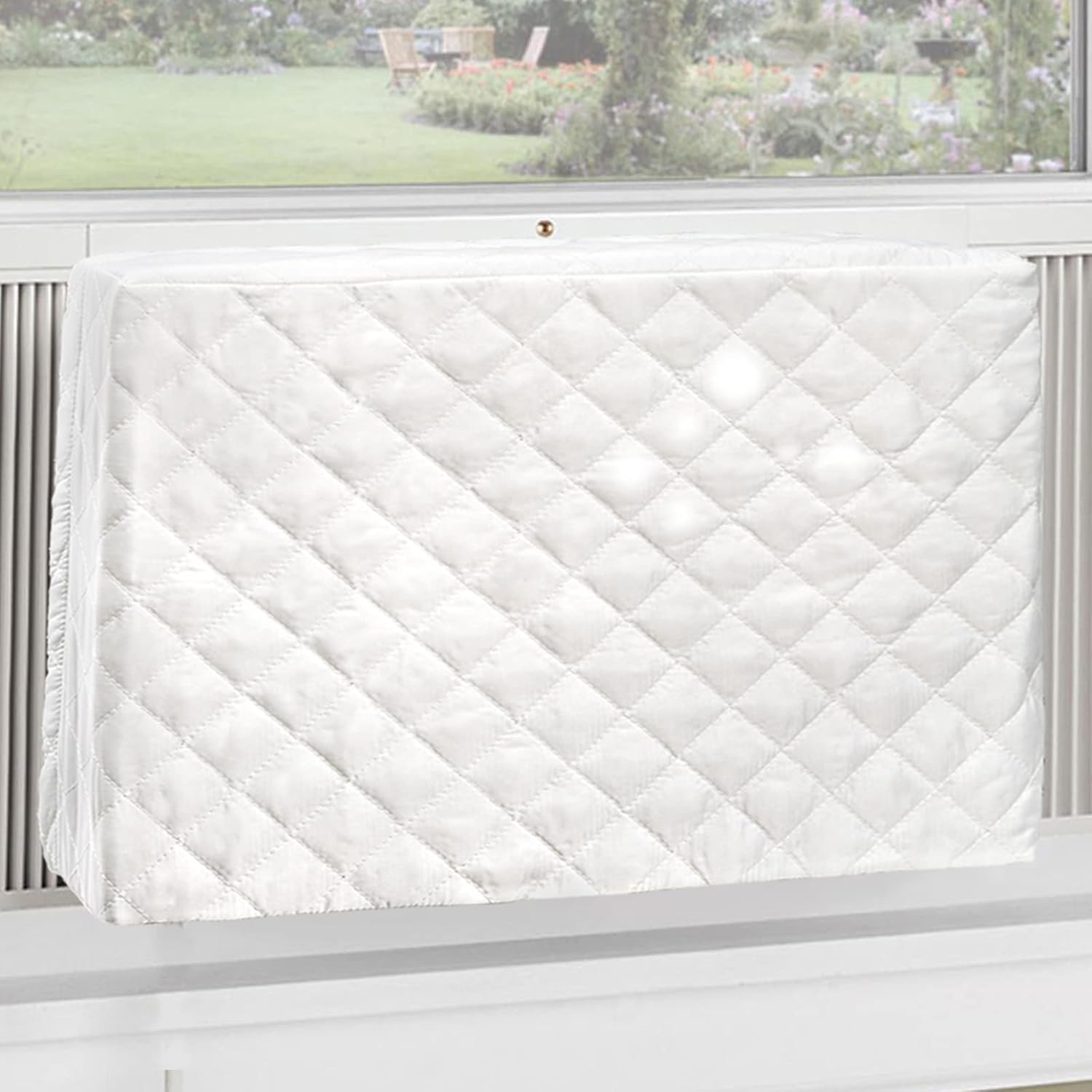 Bekith Cubierta protectora de aire acondicionado interior, cubierta de aire acondicionado para unidad de ventana interior, 21 x 15 x 3.5 pulgadas