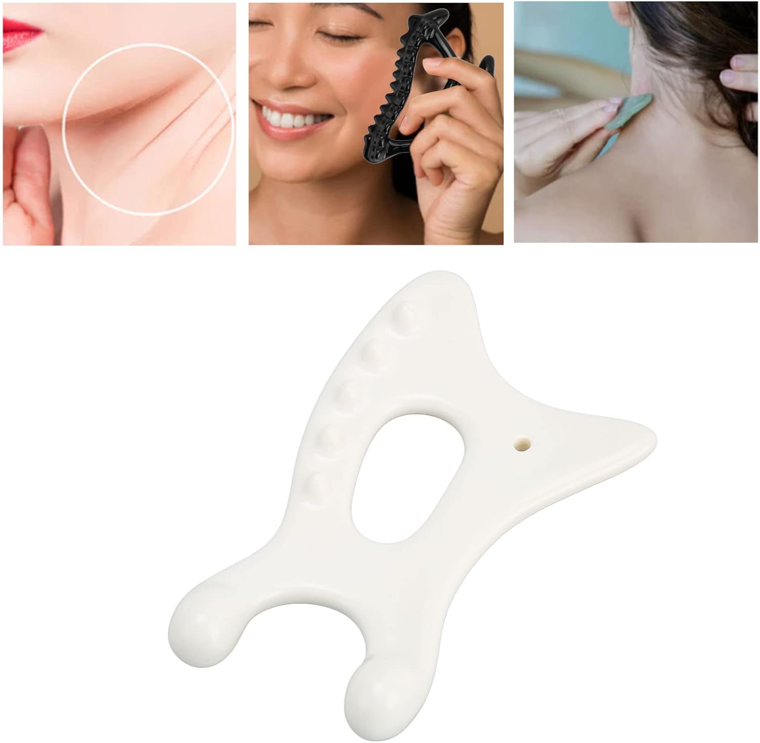 Herramienta de masaje de raspado, herramienta de masaje Guasha, herramienta de guasha, herramienta de raspado de cerámica Gua Sha, herramientas de