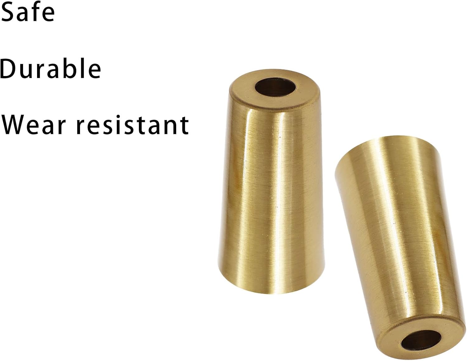TTZEZE – 4 tapas de metal para patas de silla, fundas inferiores para patas de muebles, puntas redondas protectoras de suelo, accesorios decorativos