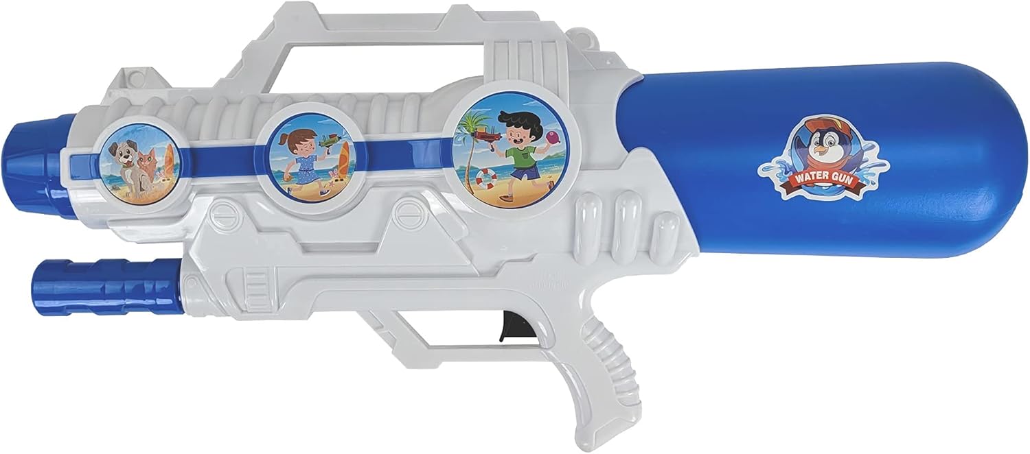 Pistolas de agua extra grandes para niños, súper pistola de chorro de agua de alta capacidad, gran tamaño y largo alcance de tiro, pistola de