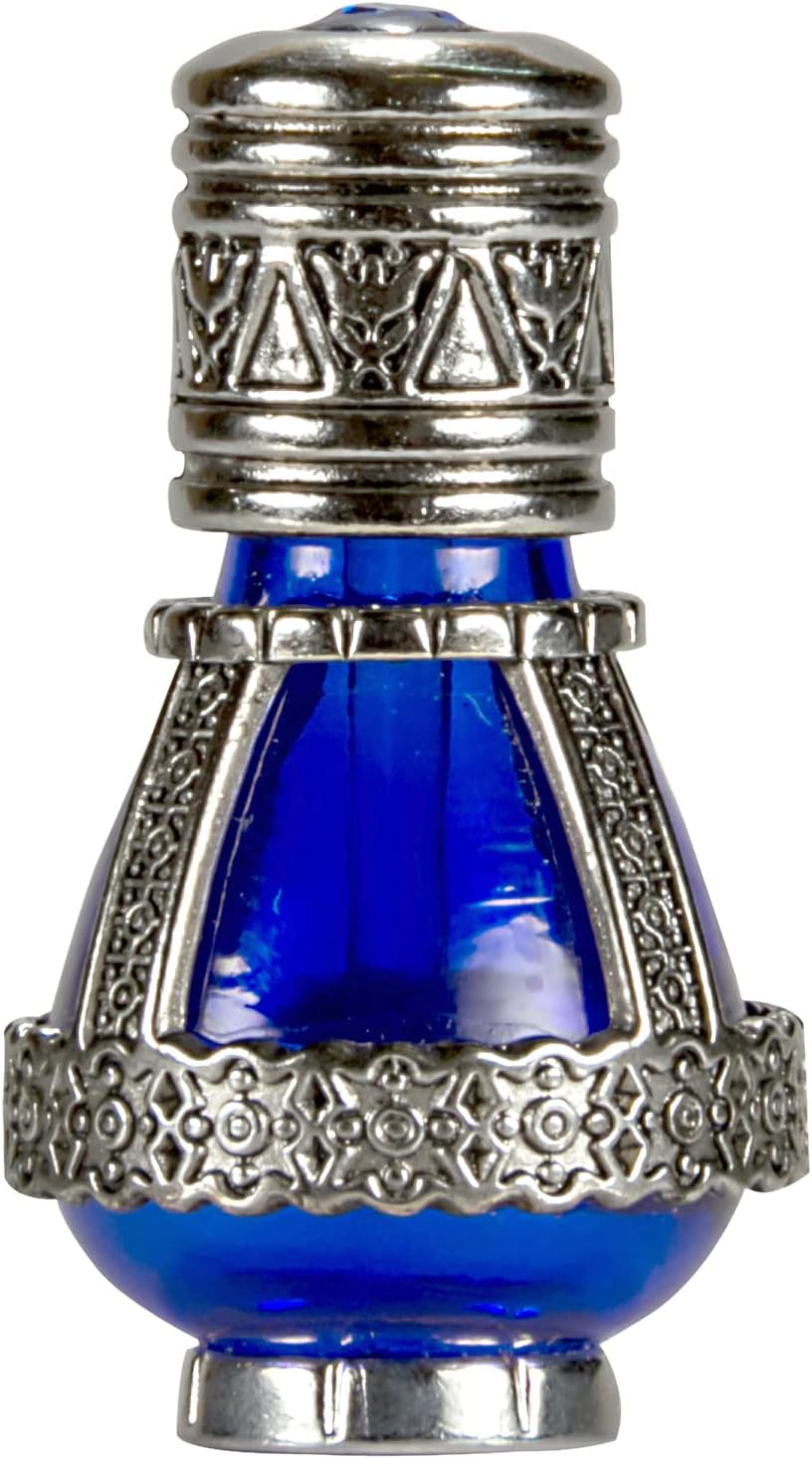 Aceite de unción Spikenard en vial de vidrio de cobalto azul reutilizable 0.24fl.oz0.2 fl oz