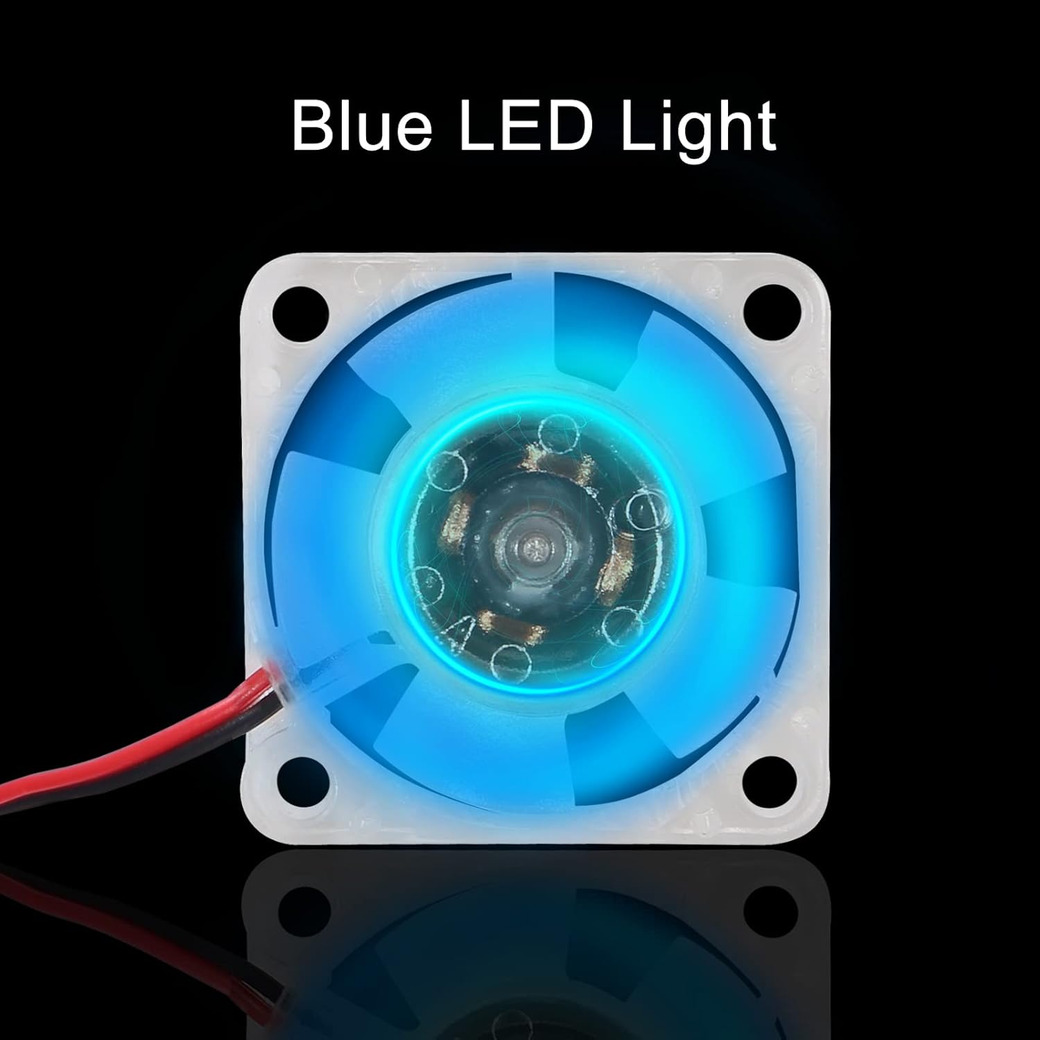 4 unids 3010 ventilador 1.181 in 1.181×1.181×0.394 in RGB ventilador color Led DC 12V 3010 DC enfriador hidráulico rodamiento sin escobillas
