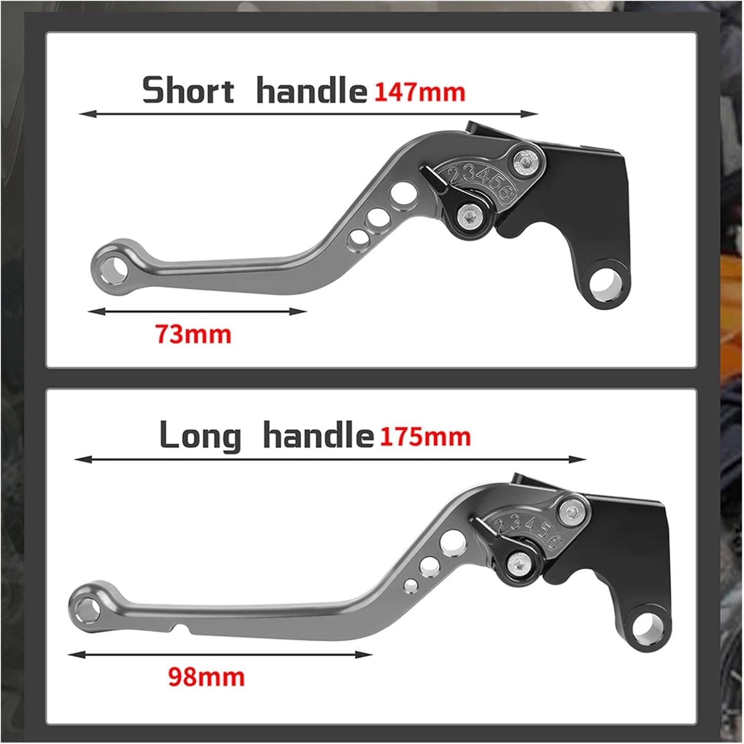 Motorcycle Clutch Lever for Yamaha MT-03 MT03 2005-2014 Motorcycle Accessories LongShort Handles Brake Clutch Levers (Color  RED)