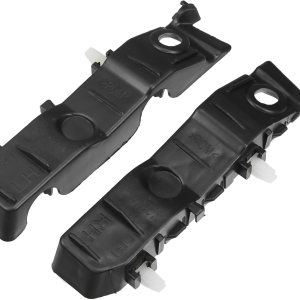 VekAuto 1 par de soportes de parachoques soporte Fender cubierta compatible para Kia Forte 2010 2011 2012 2013, plástico duradero negro delantero VekAuto 1 par de soportes de parachoques soporte Fender cubierta compatible para Kia Forte 2010 2011 2012 2013, plástico duradero negro delantero