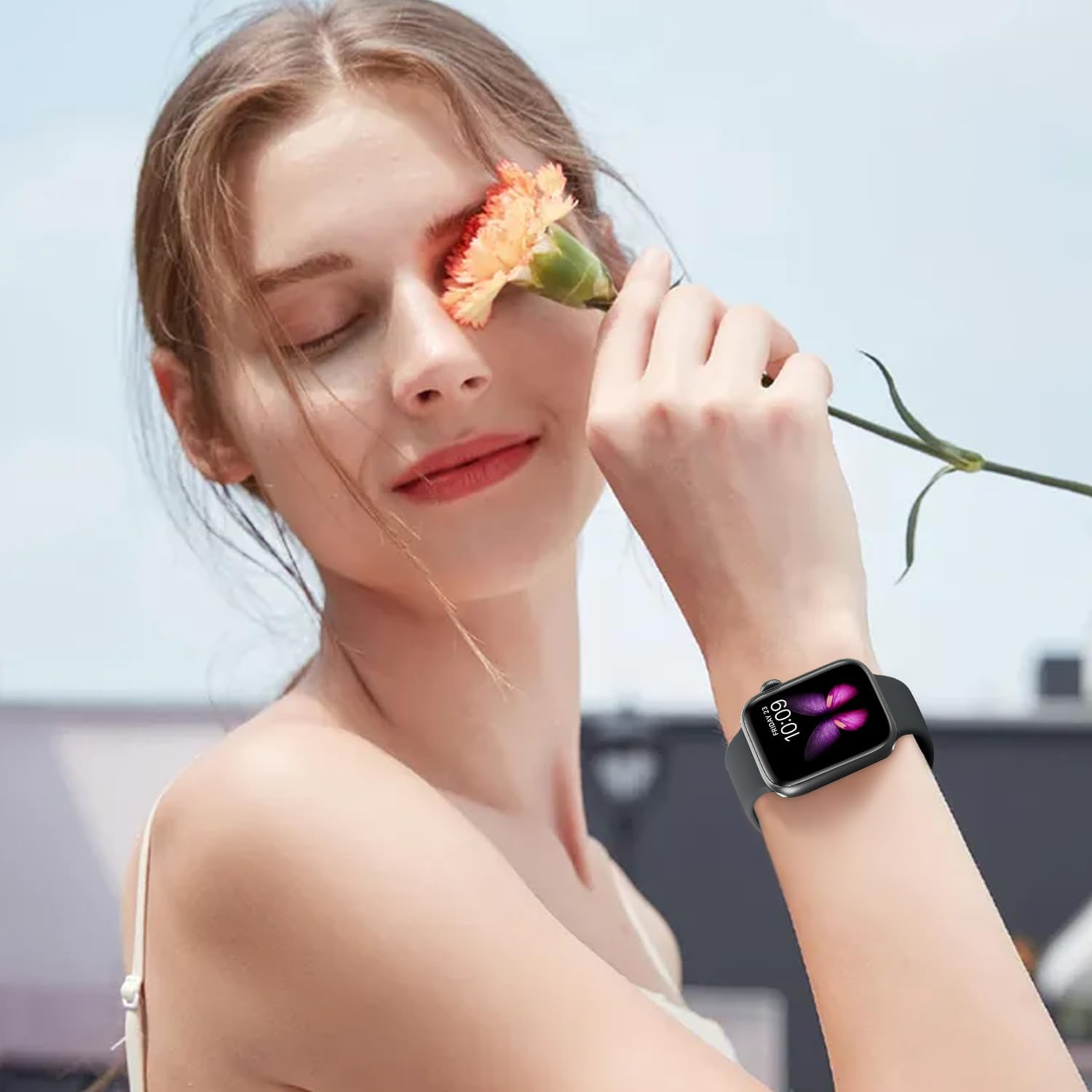 Tighesen Correas deportivas compatibles con Apple Watch Band Ultra 2Ultra SE Series 987654321 de 1.496 in, 1.575 in, 1.614 in, 1.654 in, 1.732 in,