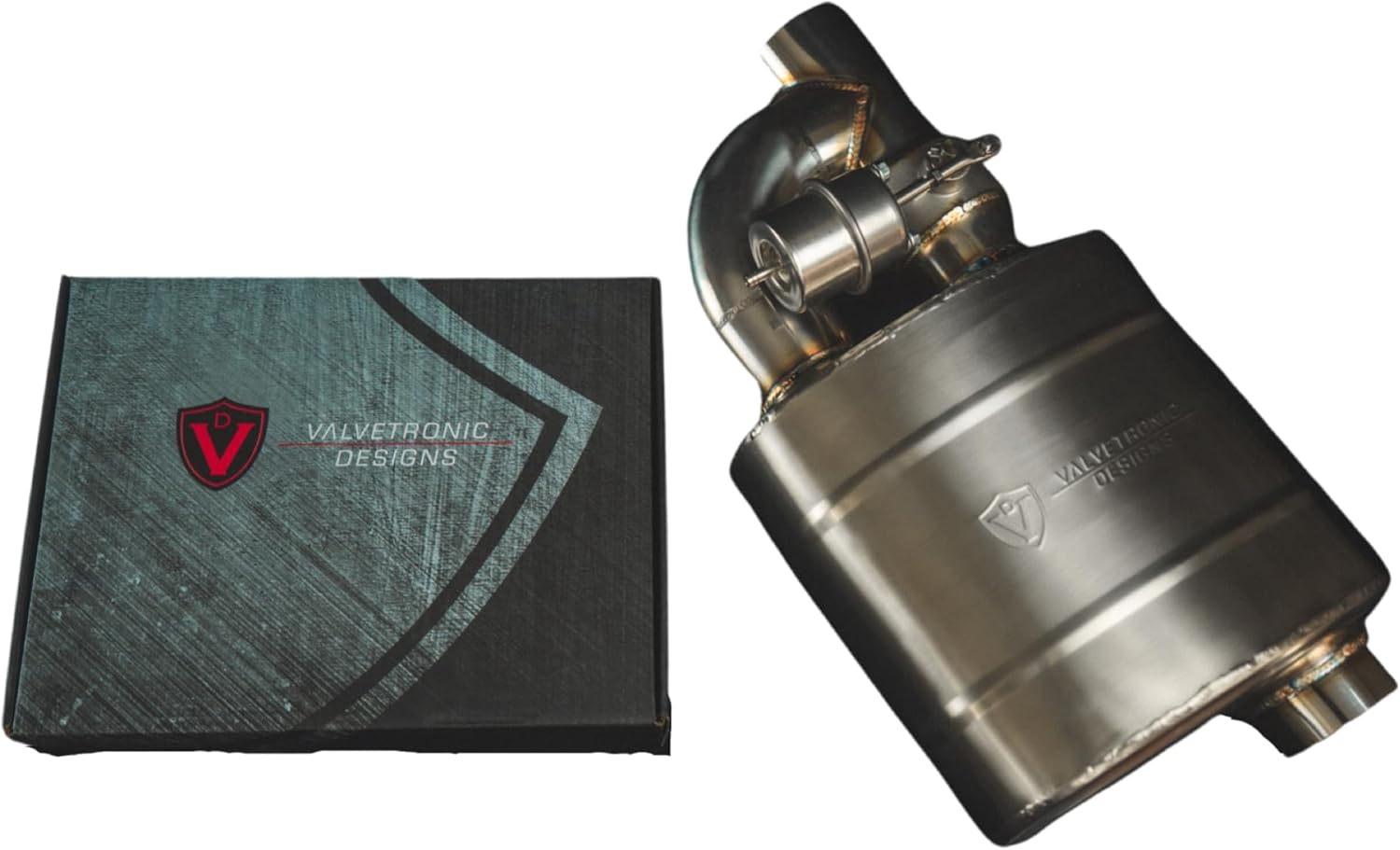 Silenciador de escape universal con válvula de escape con 1 kit de control remoto inalámbrico (3.5 pulgadas3.504 in, 1 silenciador)
