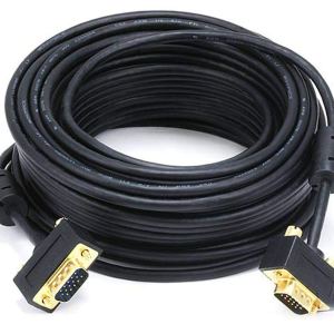 Monoprice Cable de monitor ultra delgado SVGA 3032AWG MM de 50 pies con ferritas (conector chapado en oro) Monoprice Cable de monitor ultra delgado SVGA 3032AWG MM de 50 pies con ferritas (conector chapado en oro)