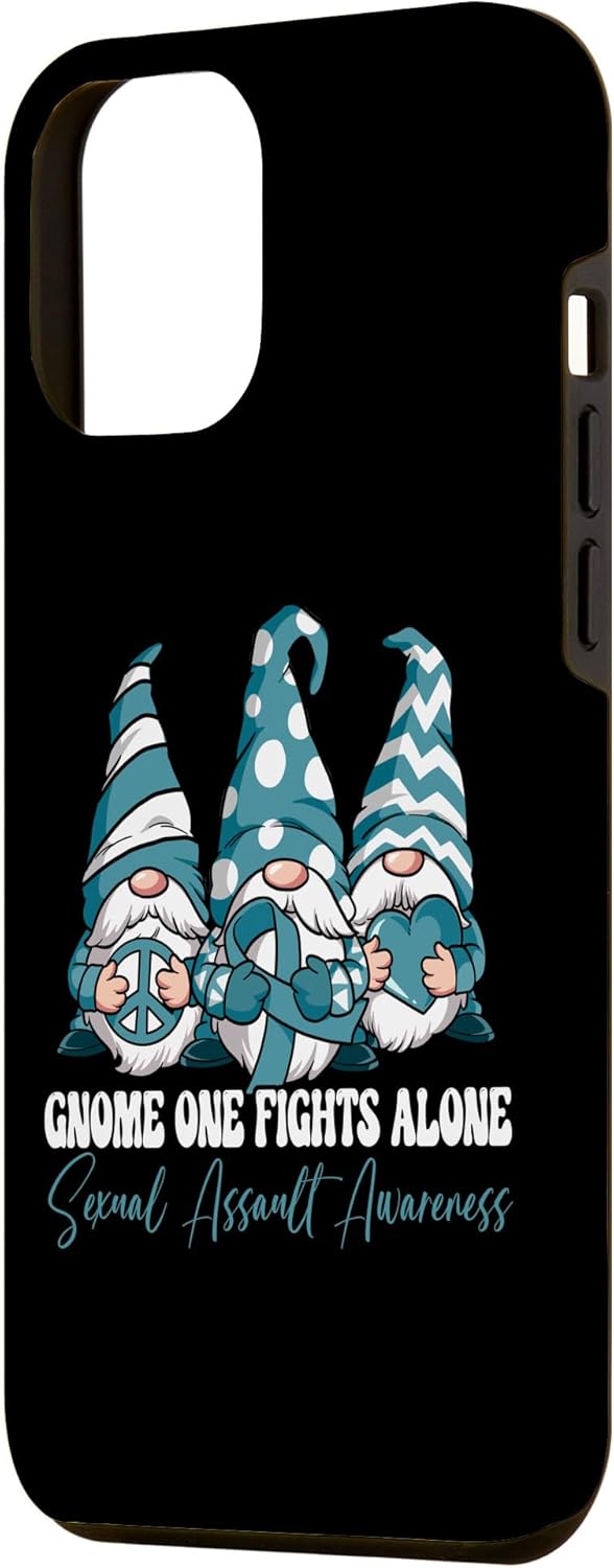 Funda para iPhone 13 Pro Max Gnome One Fights Alone Sexual Assault Awareness