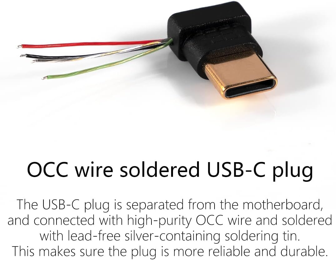 DD ddHiFi TC44A USB-CTipo-C a 0.173 in Adaptador de conector de auriculares de un solo extremo, convertidor de audio para auricularesauriculares