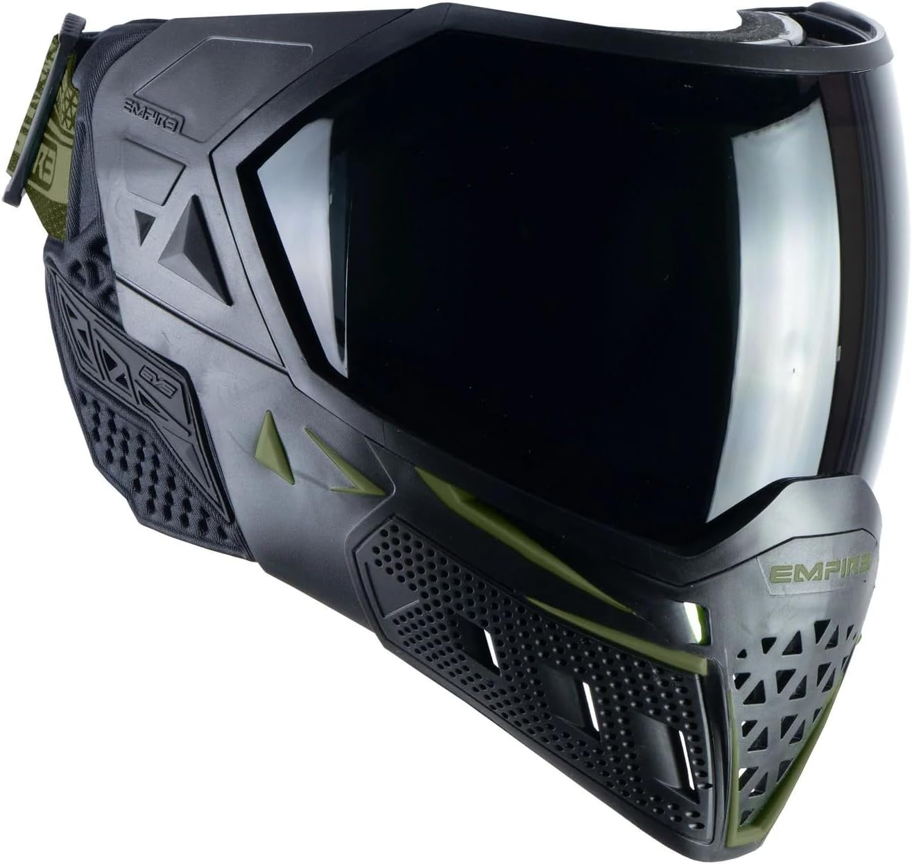 Empire Axe 2.0 – Pistola de paintball de competición con máscara térmica EVS, morado polvonegro polvo, negro EVS, negrooliva