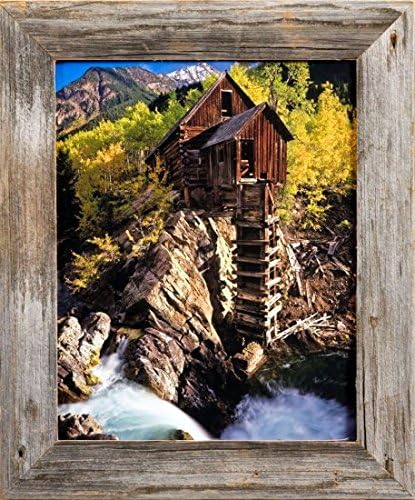 MyBarnWoodFrames – Marco de fotos rústico de madera de granero recuperada de 16 x 20 pulgadas (ancho del marco de 1.5 pulgadas)