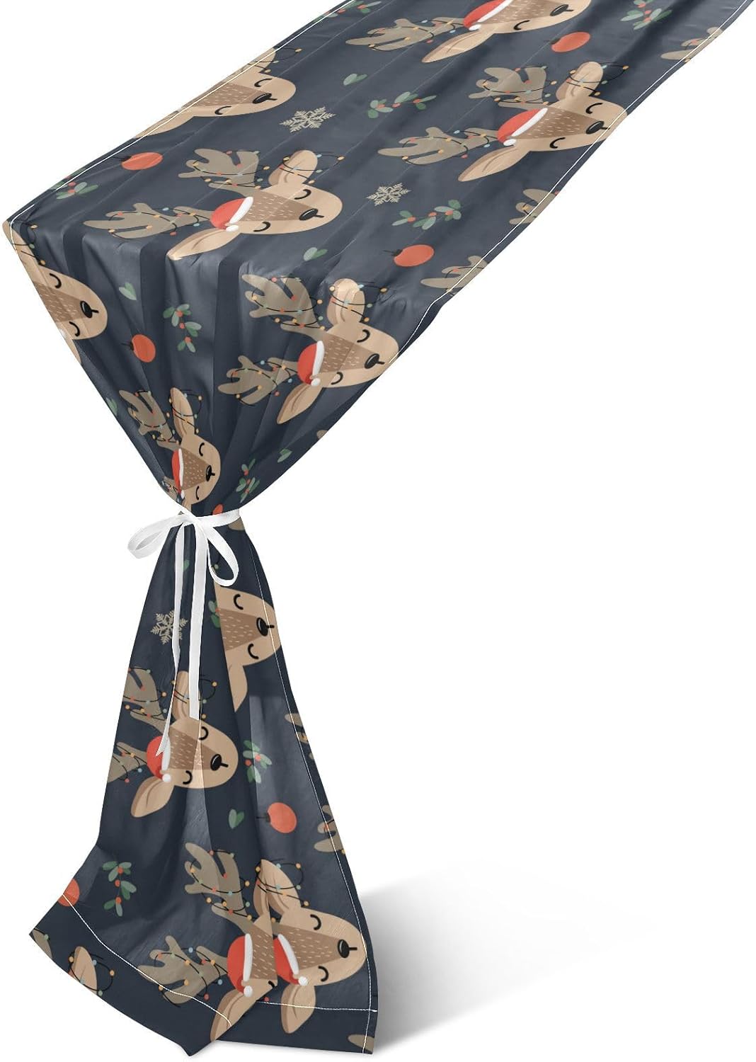 Christmas Reindeer Table Runner Fall Decor for Kitchen Decorations Christmas Table Runner 120 Inches Long