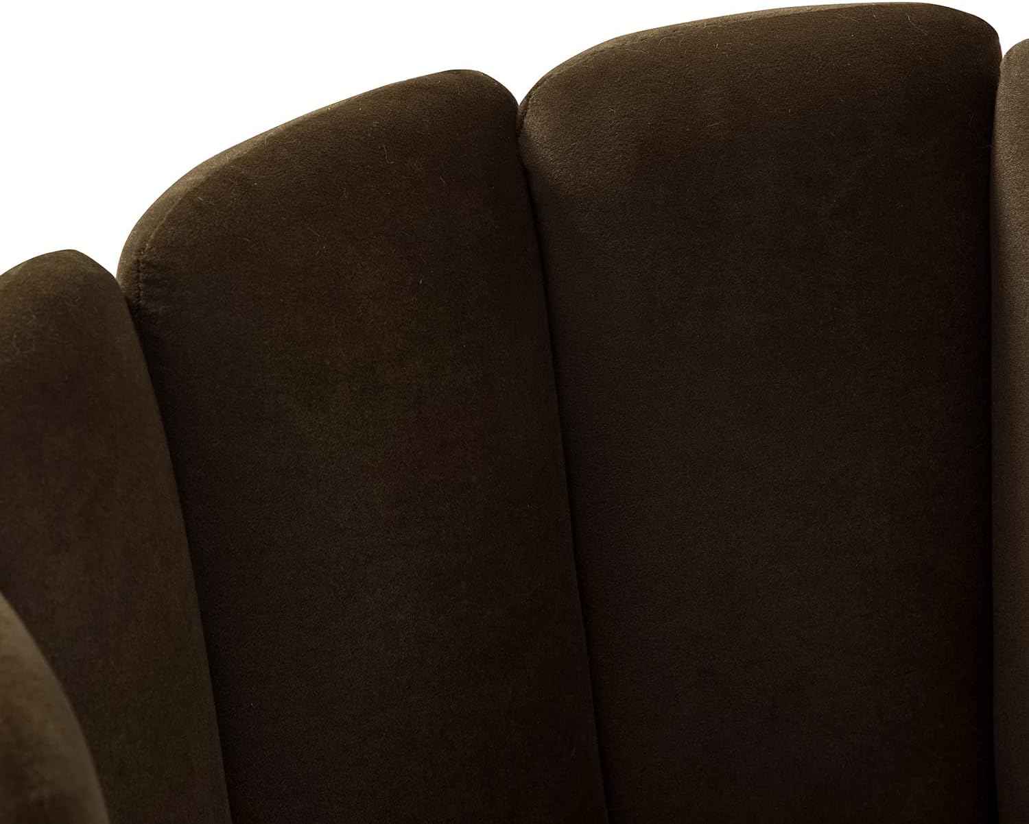 HULALA HOME Silla de comedor de terciopelo moderna con respaldo de concha y patas de metal dorado, cómoda silla tapizada para sala de estar,