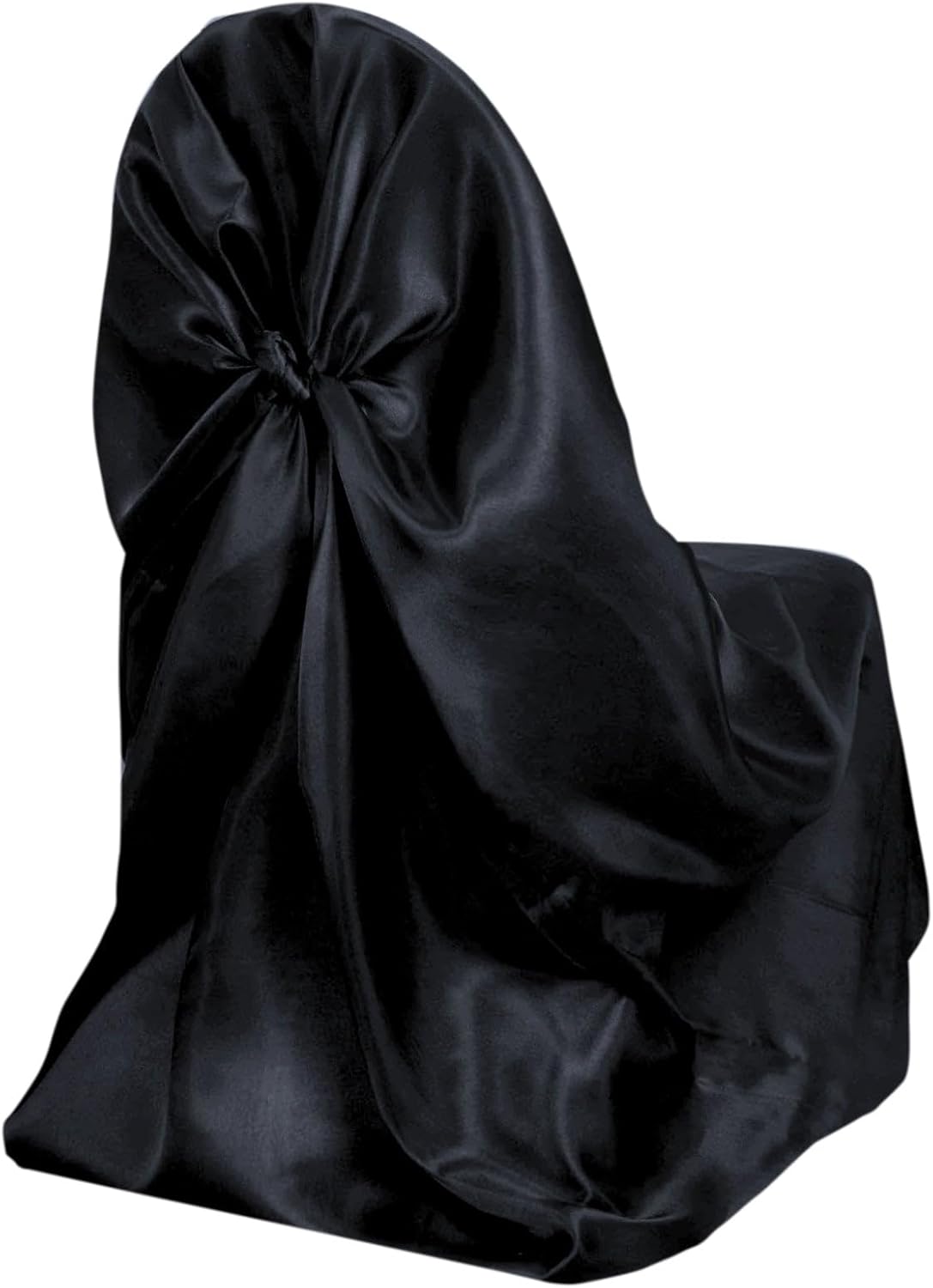 Efavormart – Funda universal de satén para silla, 10 unidades, color negro