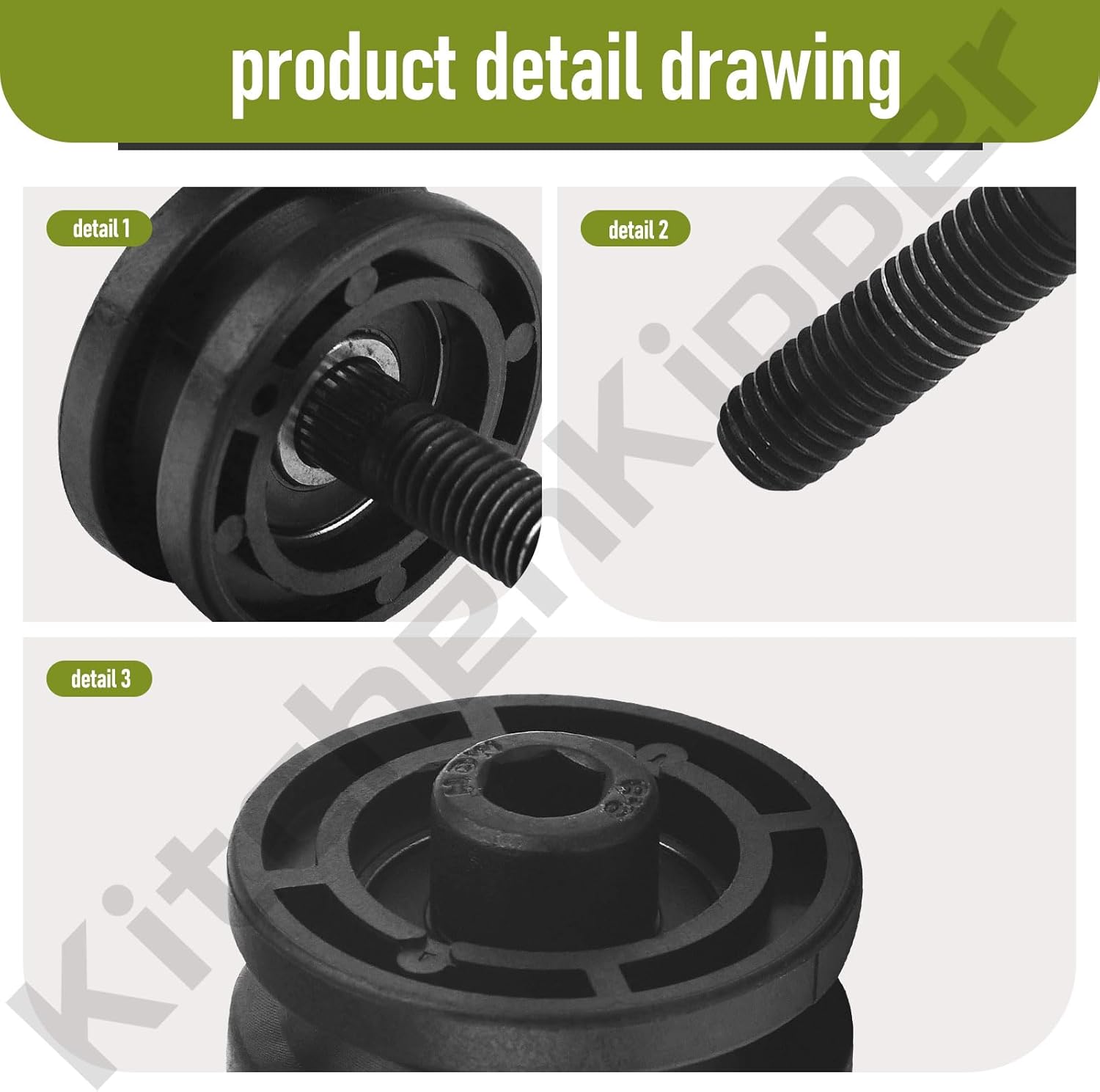 305784005 305784001 – Ensamblaje de rodillo de sierra para azulejos compatible con Ridgid DT180EVO, se adapta a modelos de sierra de azulejos de 7