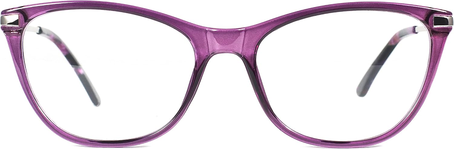 Gafas de lectura con bloqueo de luz azul, gafas de lectura de ojo de gato, gafas de lectura ultraligeras para mujeres BHX8012