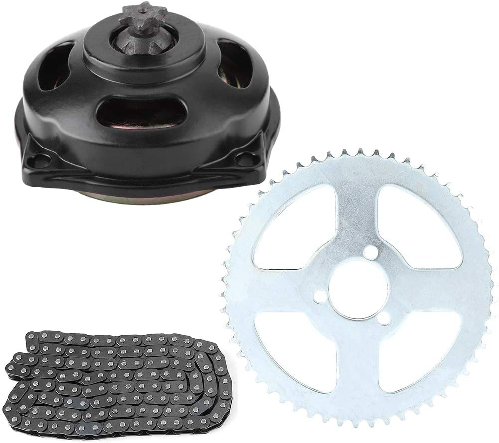 Sistema de transmisión T8F Kette cadena con piñón trasero de caja de engranajes 6T para mini motocicleta de 47cc 49cc