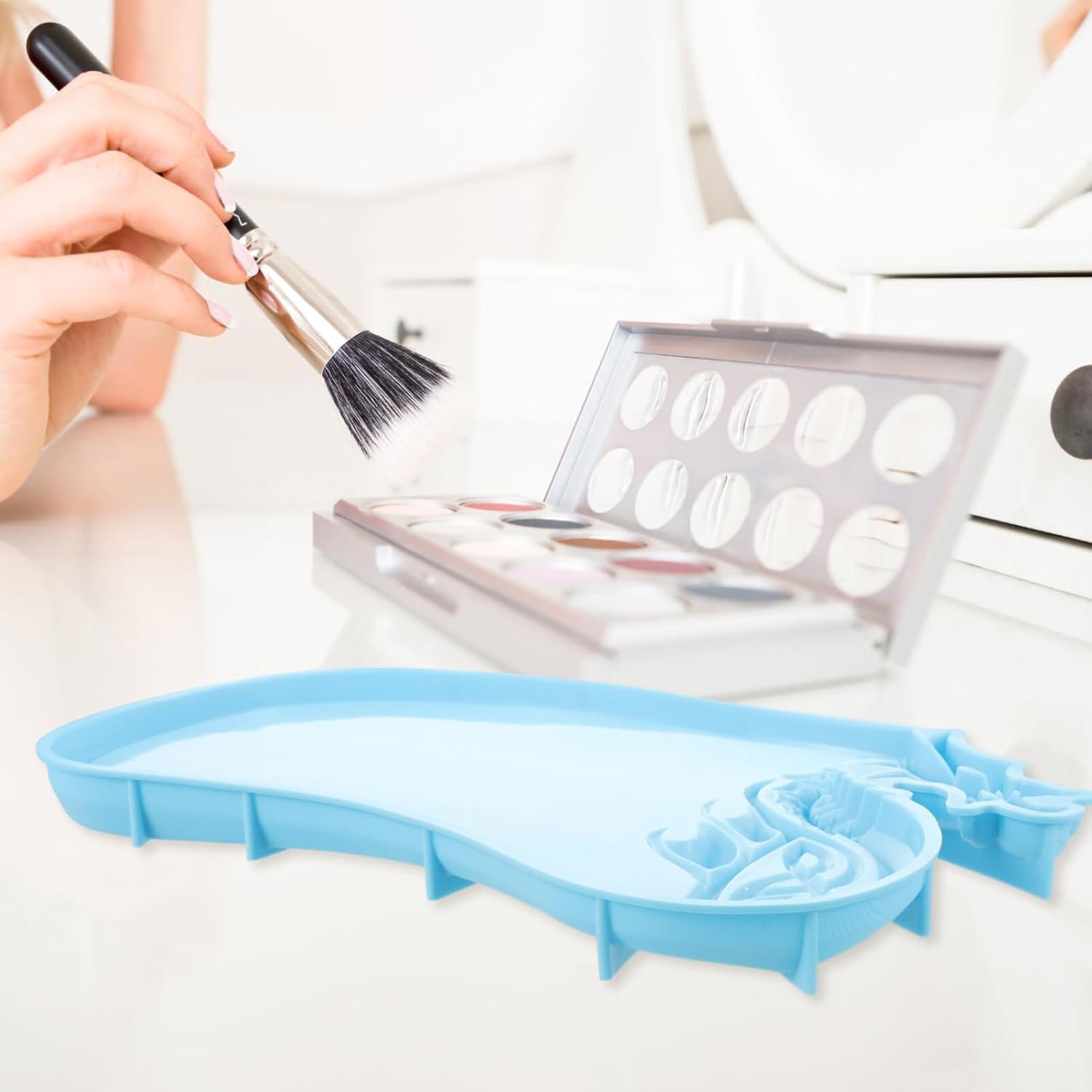 Molde de silicona en forma de dragón, molde de resina de resina epoxi, molde de tabla de servir para almacenamiento de joyas, decoración del hogar