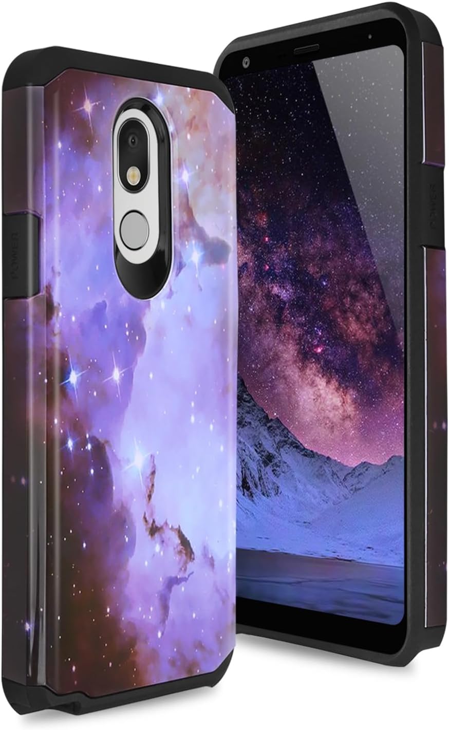 TJS Funda para teléfono compatible con LG Stylo 5LG Stylo 5 PlusLG Stylo 5VLG Stylo 5X de doble capa híbrida a prueba de golpes, protección contra