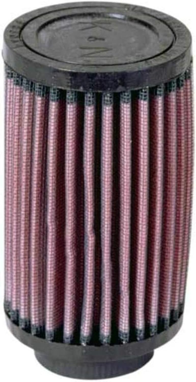 K&N Filtro de aire universal con abrazadera Alto rendimiento, Premium, lavable, Reemplazo del filtro del motor Diámetro de la brida 1.6875 pulgadas,