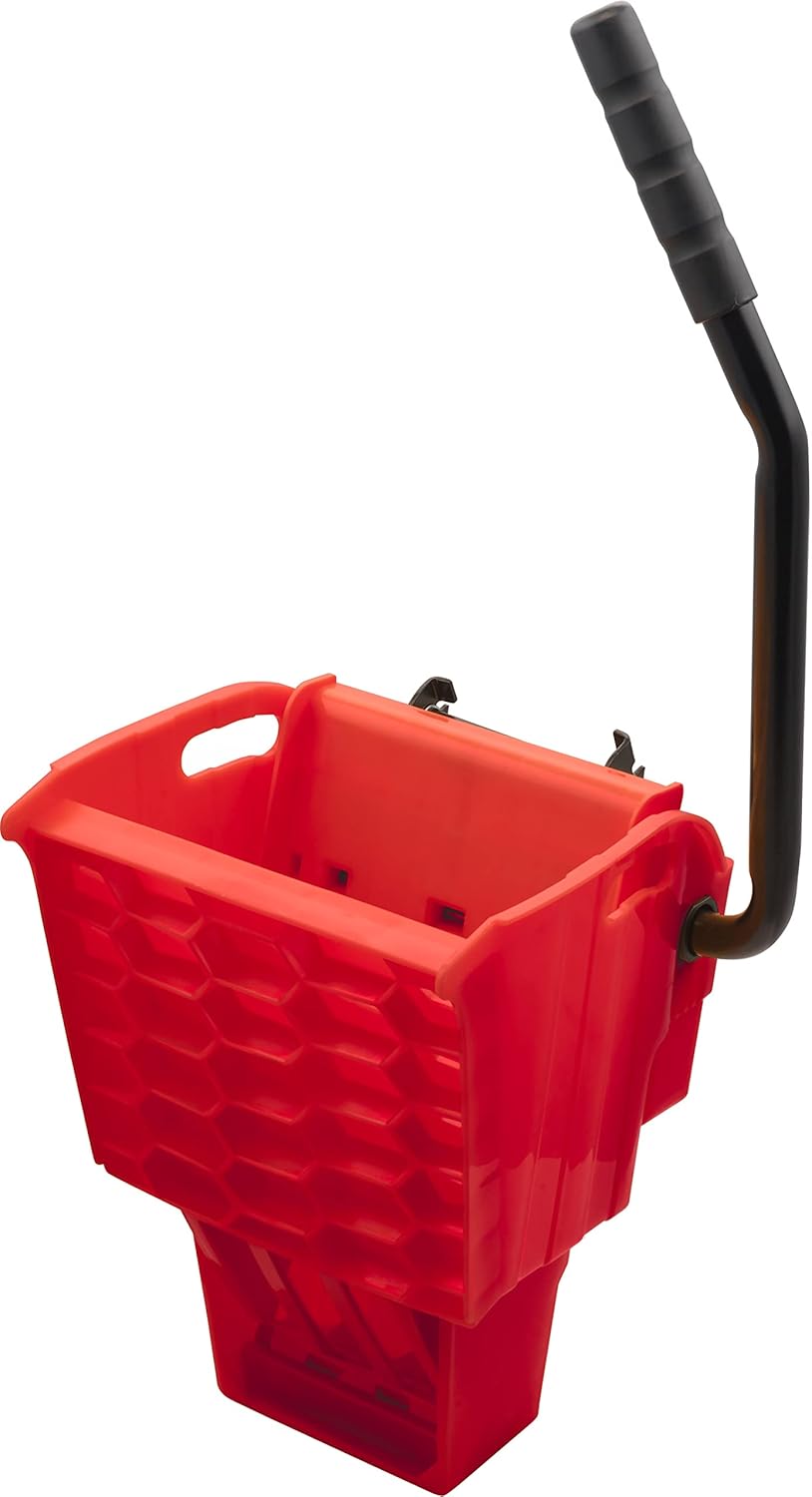 Carlisle FoodService Products Cubo de fregona con escurridor de prensa lateral e inserto de agua sucia para limpieza de pisos, restaurantes, oficina