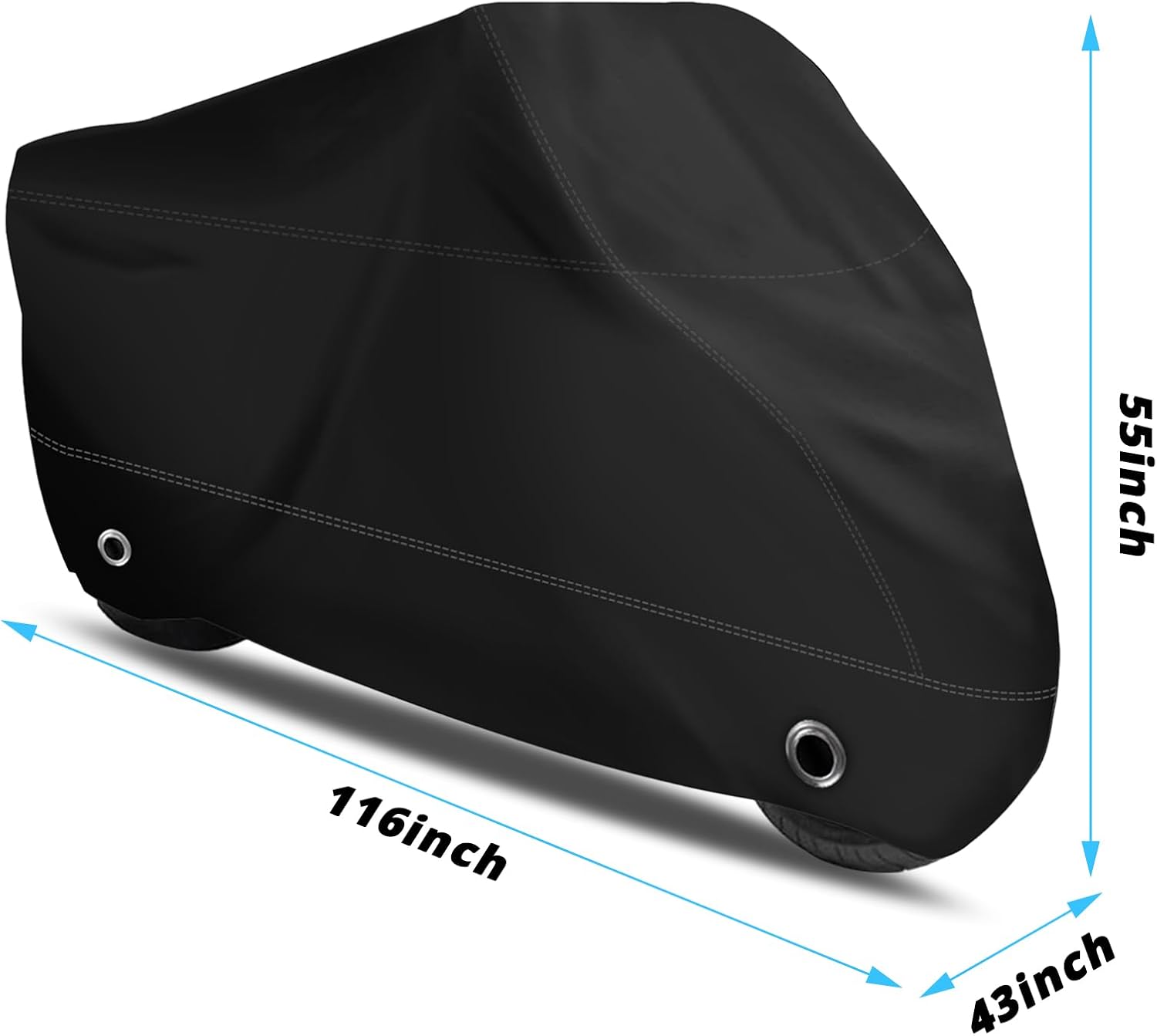 XYZCTEM Funda para motocicleta, bolsa de almacenamiento impermeable para exteriores, hecha de material resistente, se adapta a Harley Davison de