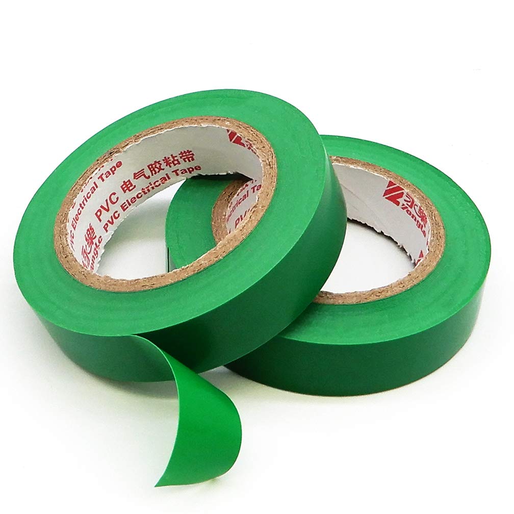 Maveek – 10 rollos de cinta aislante de PVC para aislamiento eléctrico, grado industrial de alta gama, clasificación UL de 176 grados y 600 voltios,