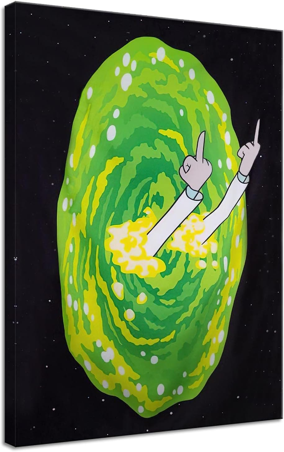 Aovvhing – Póster de anime Morty impreso en lienzo para decoración de pared, póster de anime de Rick, decoración de pared para el hogar, habitación,