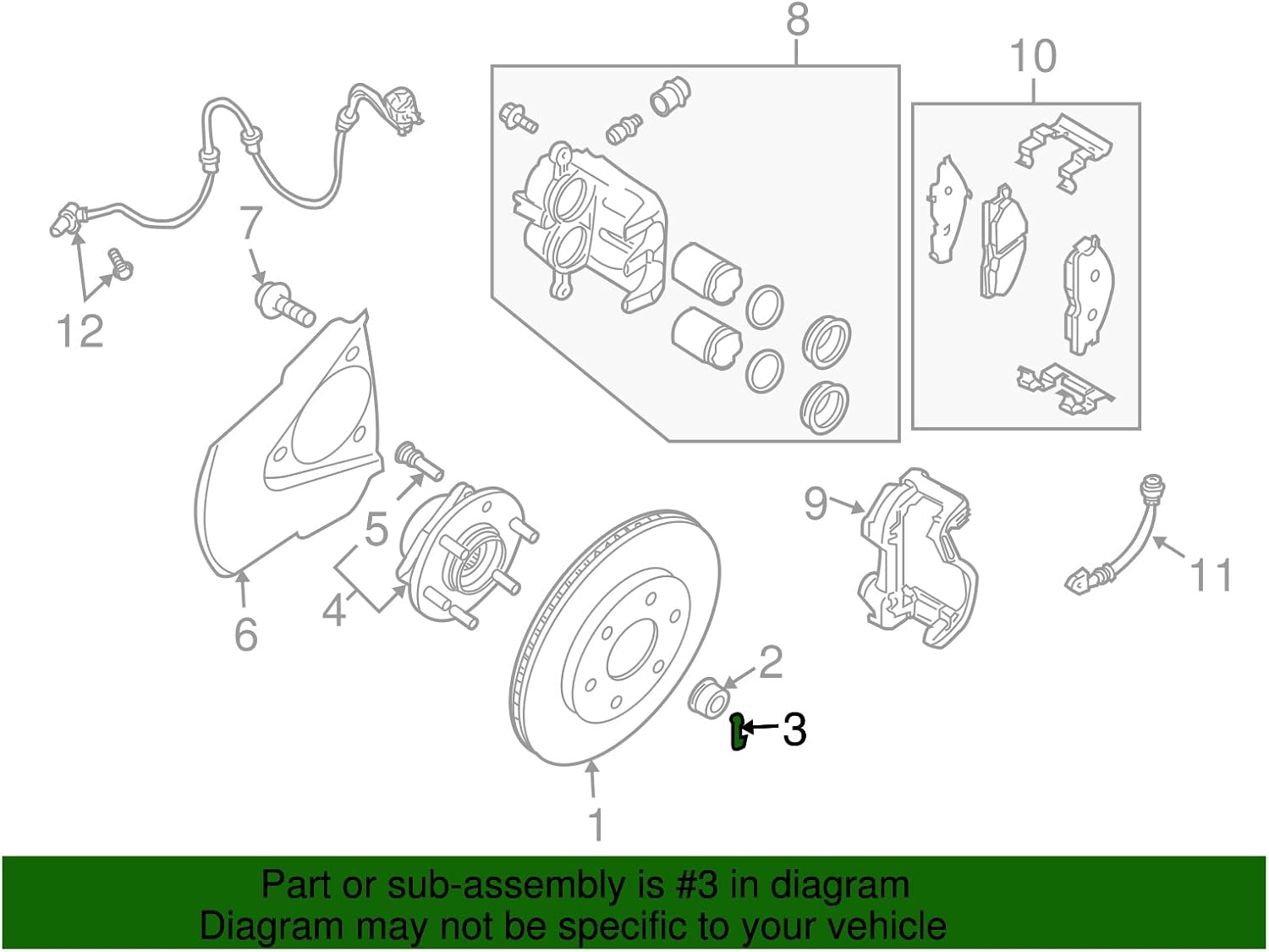 Piezas originales de Nissan – Pasador de tuerca de eje Rt (40073-0L700)