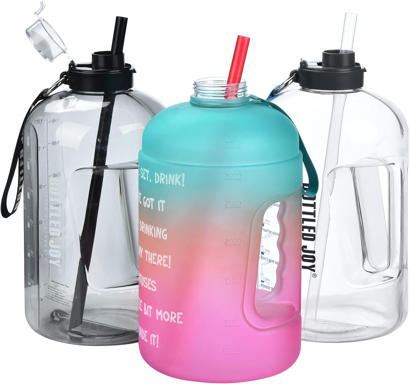 ALINK 12 popotes de plástico reutilizables Boba de 13 pulgadas, extra largas y anchas para batidos de 1 galón, botellas de agua de 6432 onzas, té de