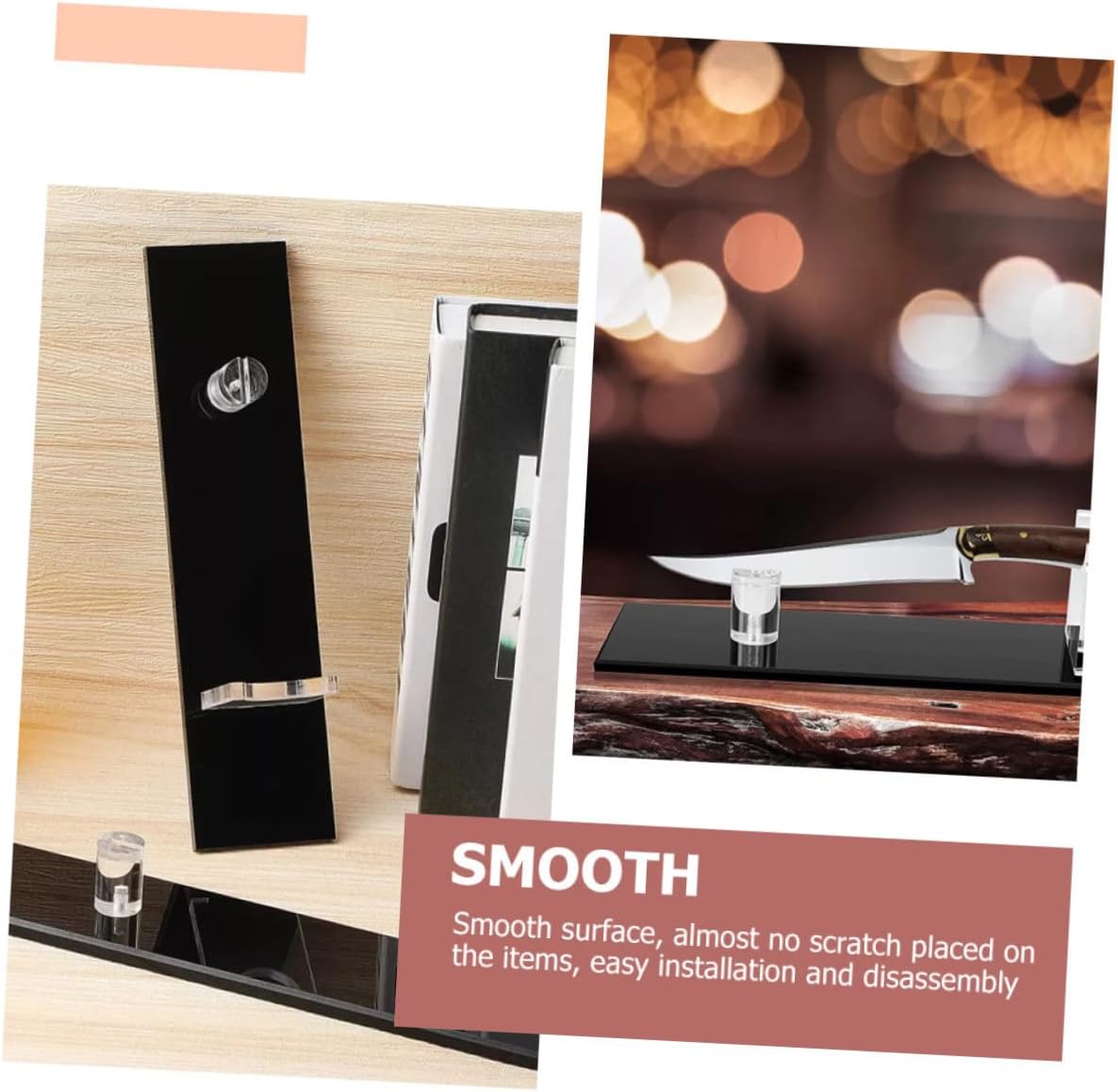 PRETYZOOM Display Stand Single Stand Desktop Rack Samurai Holder Japanese Sword Stand Wooden Stand Drawer Block Base Display Shelf Home Cutter Rack