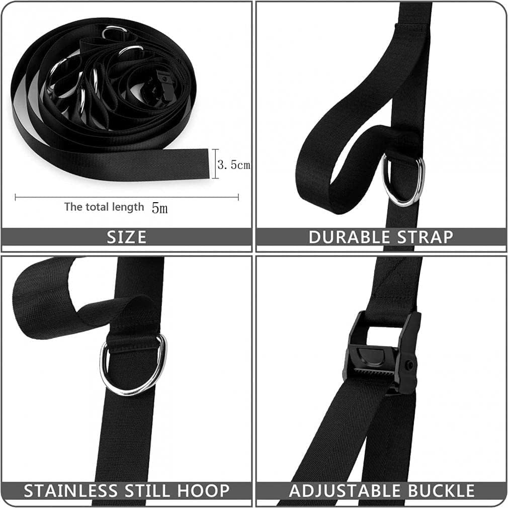 Kit de resistencia de fitness de peso corporal Anclajes de puerta de correa de extensión