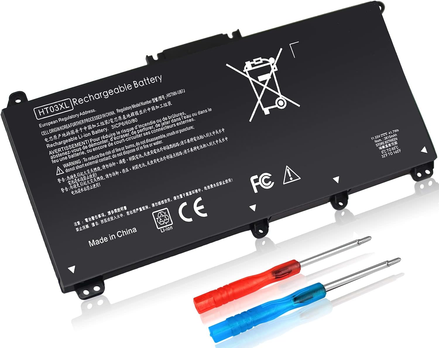 King EBOYEE HT03XL L11119-855 L11421-545 Batería para HP Pavilion 15-CS 15-DA 15-DB 15-DW 15-DY 17-by 17-CA 14-CE 14-CF 14-DF 14-DQ 14M-DH