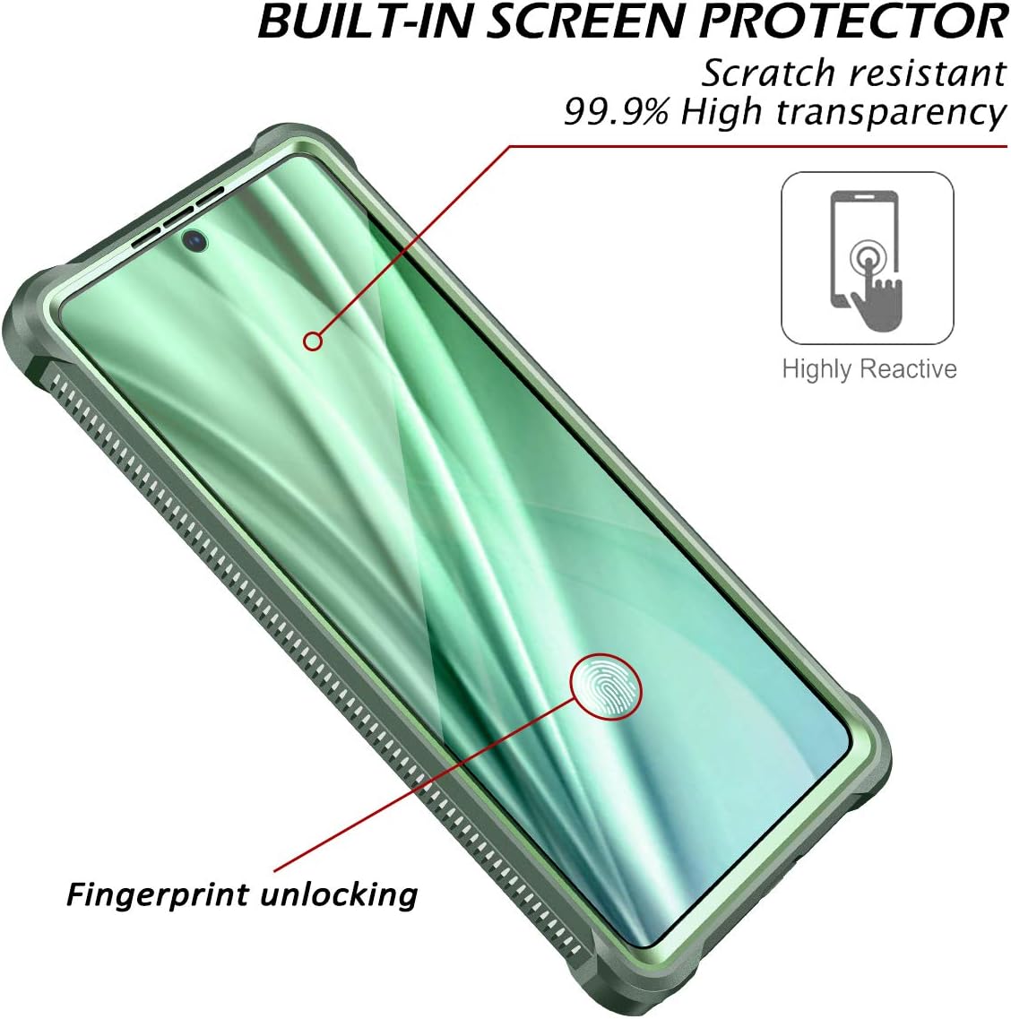 Dexnor Para Galaxy Note 20 Funda Con Protector De Pantalla Transparente Metal Electrochapado 360 Cuerpo Completo Resistente A Prueba De Golpes