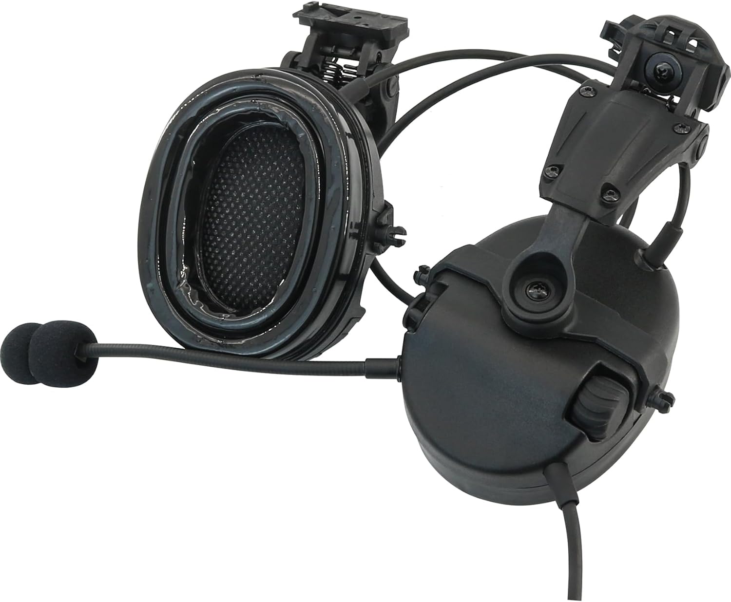 TACGZGJSM Auriculares electrónicos de protección de oído con cancelación de ruido para cascos de carril ARC, caza