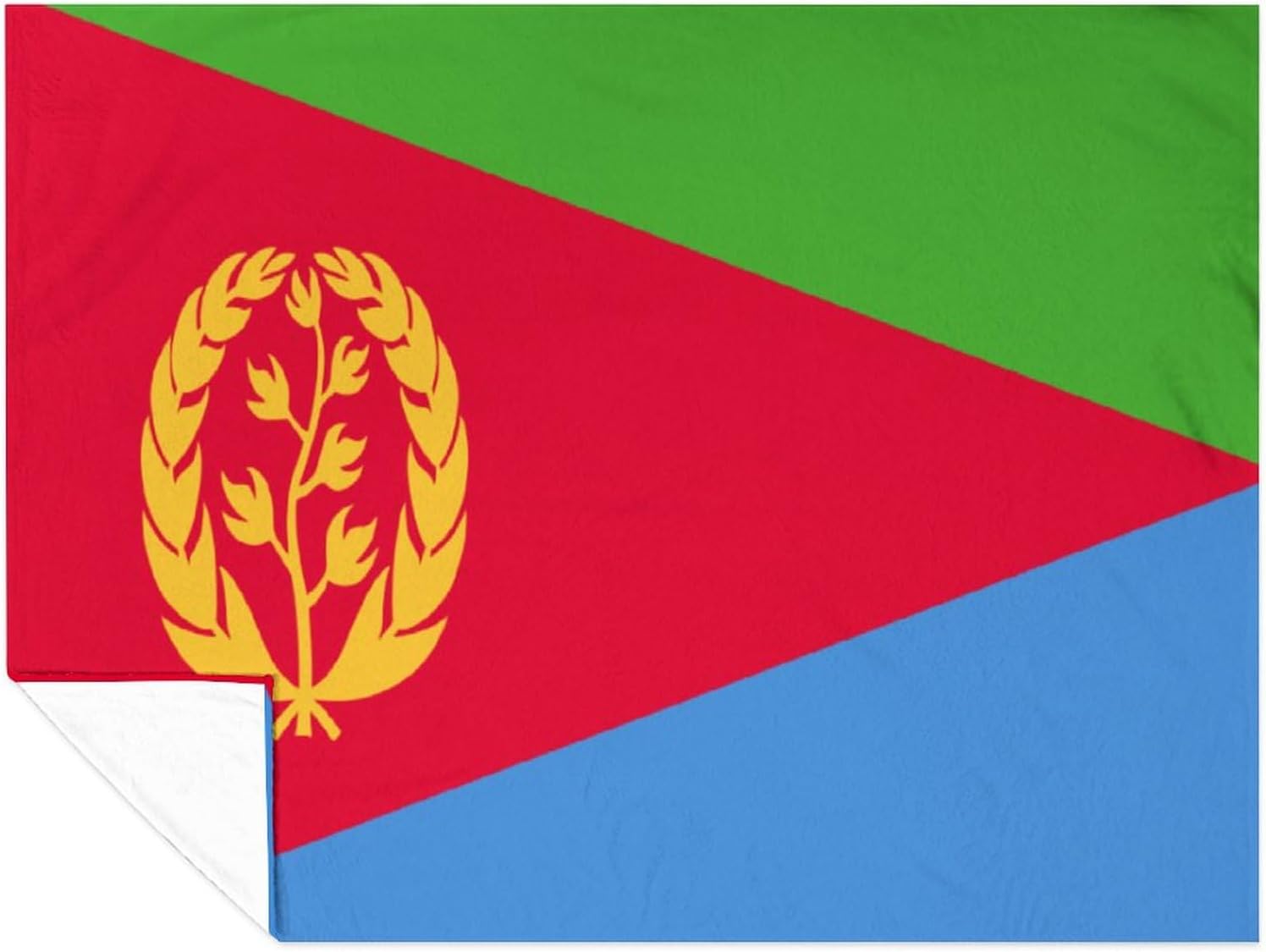 Manta con la bandera de Eritrea, manta suave y ligera, colcha duradera para decoración del hogar, manta de sofá de 30 x 40 pulgadas