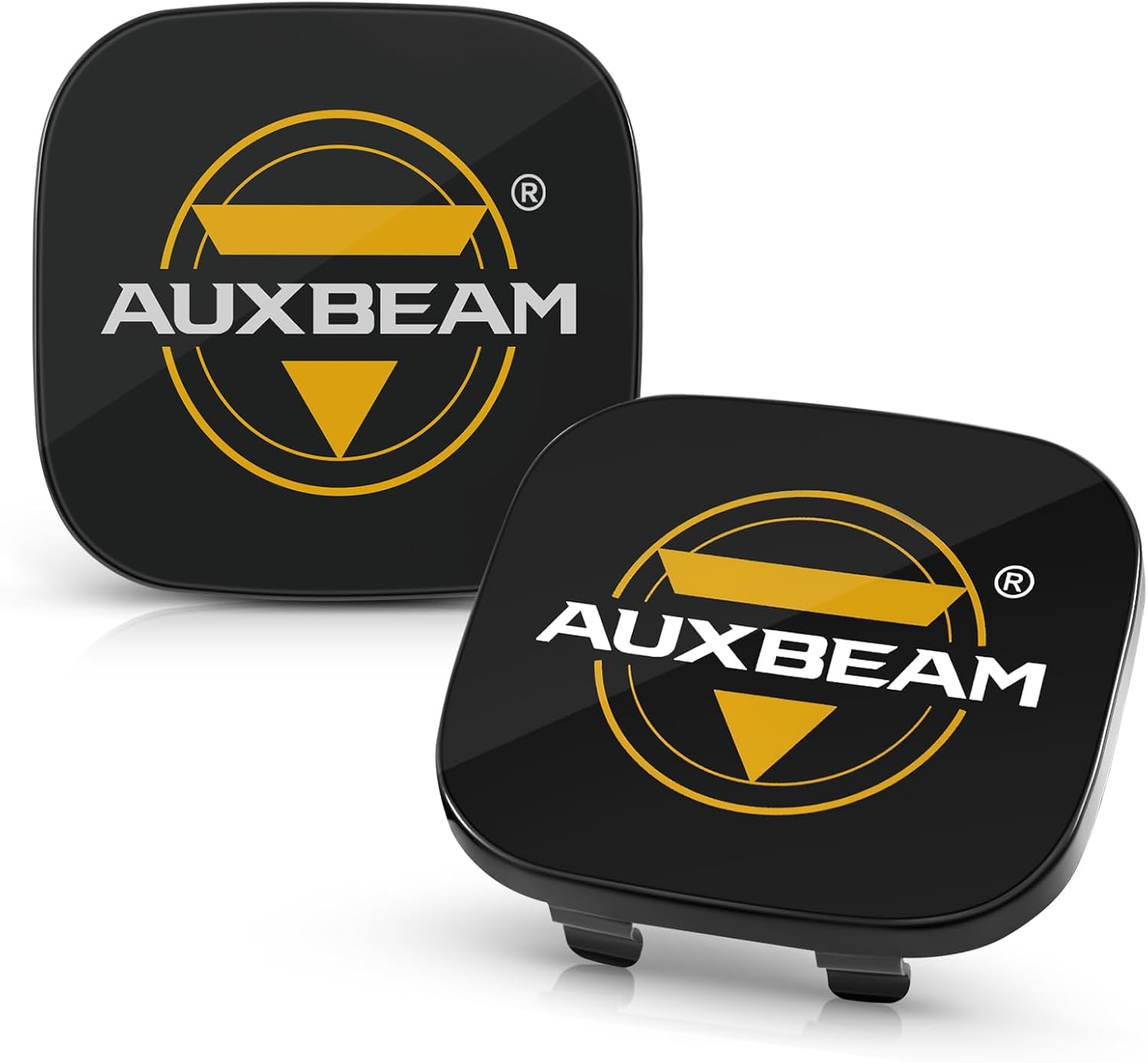 Auxbeam Cubiertas LED de 5 pulgadas, 2 unidades, luces cuadradas para todo terreno, cubiertas protectoras, máscara de lente para luces de