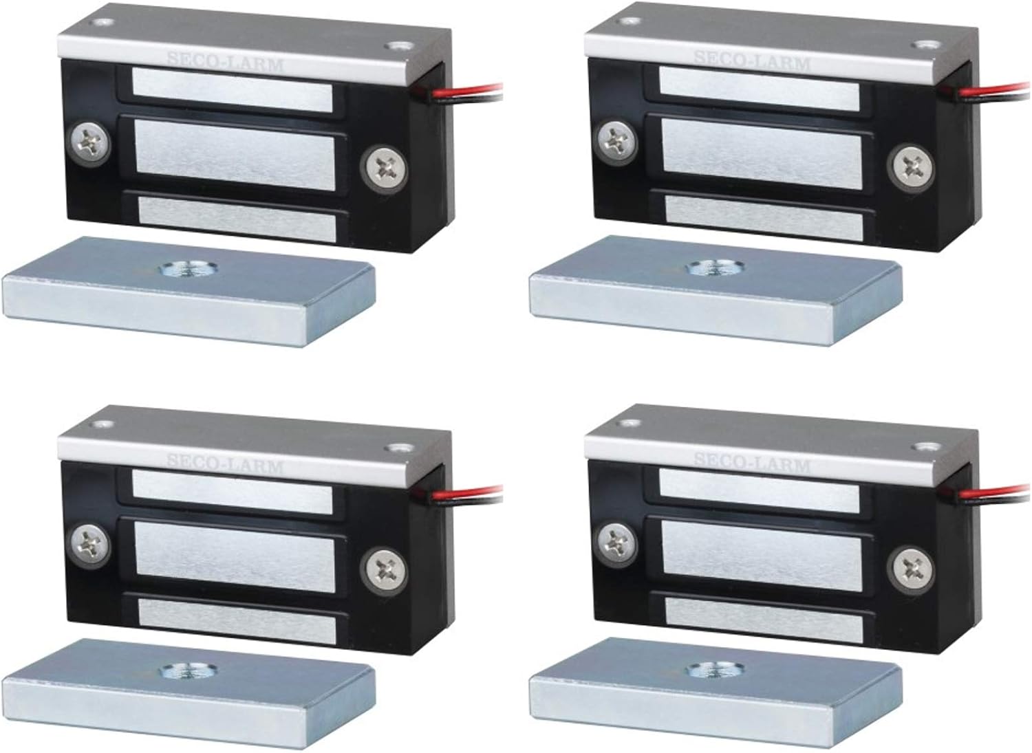 Seco-Larm E-941SA-80Q Mini Maglock de una sola puerta, fuerza de sujeción de 80 a 110 libras, 12 a 24 V CC, soporte de montaje desmontable,