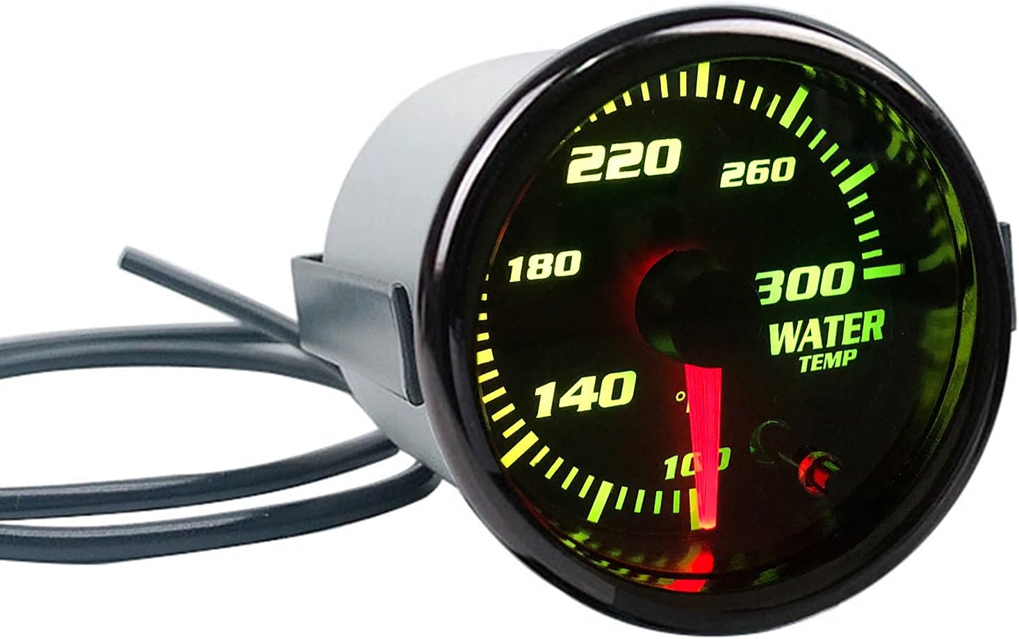 Medidor de temperatura del agua de 2.047 in, 7 colores teñidos, medidor de temperatura de 2 “-116 pulgadas, 100-300  Fahrenheit, incluye rosca