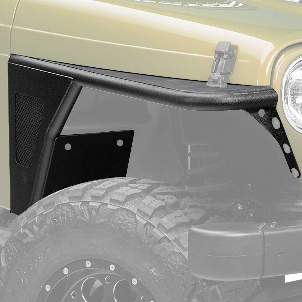u-Box TJ Guardabarros delantero Flare Mud Guard Textura Acero para Jeep Wrangler TJ & TJ Unlimited 1997-2006