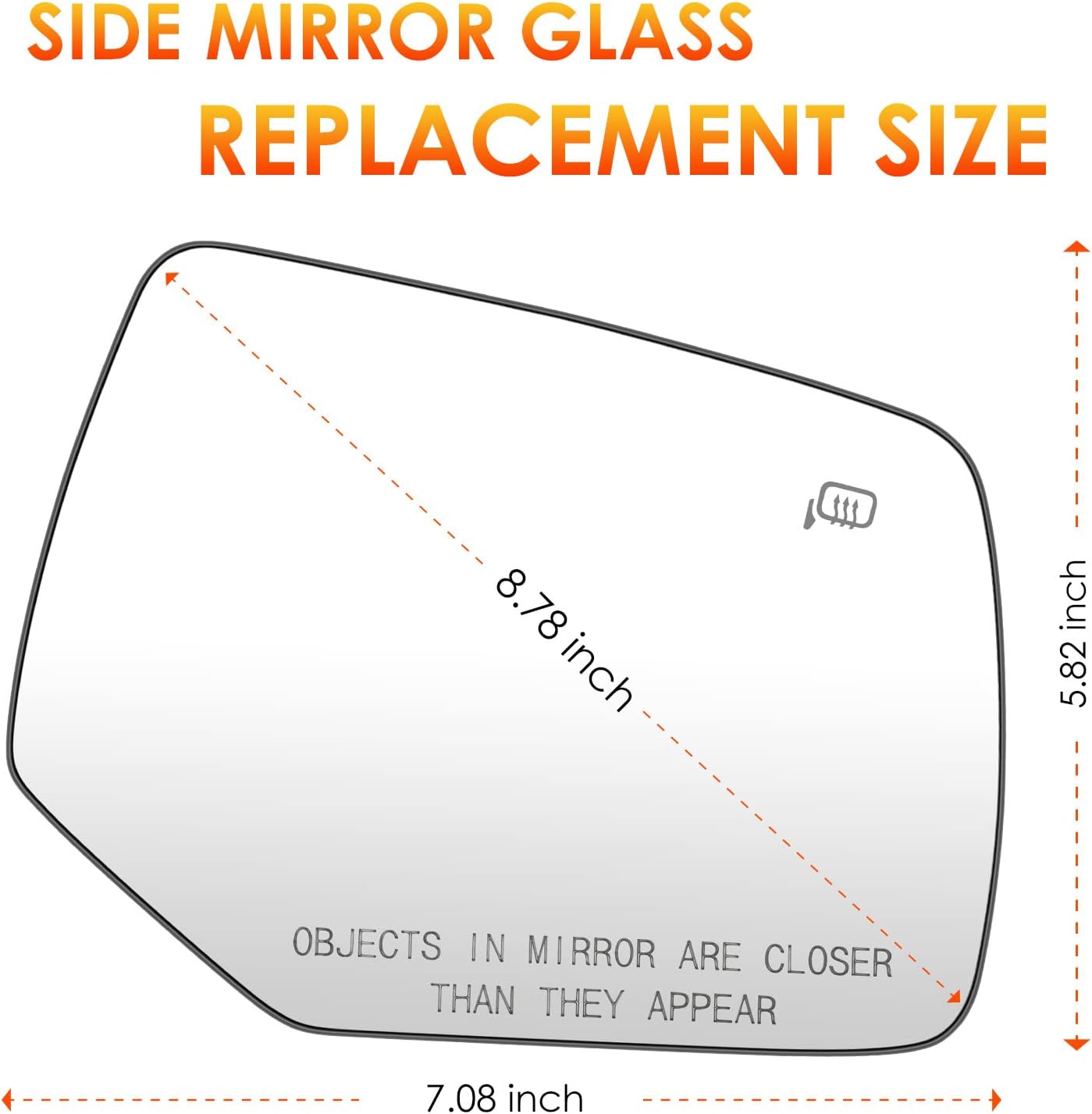 Espejo retrovisor izquierdo para conductor + lado derecho del pasajero de repuesto para Ford Eacape 2008, 2009, 2010, 2011, 2012, 2008, 2009, 2010,