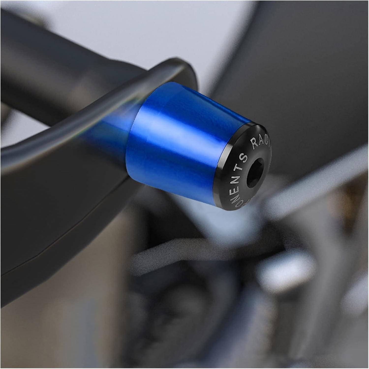Empuñaduras de manillar de motocicleta de 78 pulgadas, 0.866 in, extremos de la barra de la manija del extremo, tapón deslizante para Yamaha MT-09
